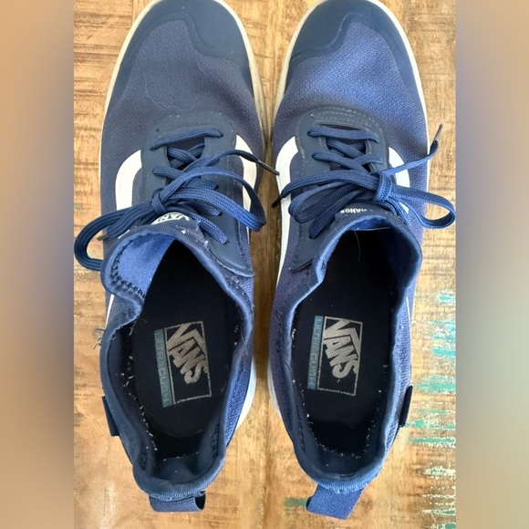 Vans UltraRange Navy White Sneakers Men’s 9.5 / Women’s 11 Skate Shoes - Picture 8 of 10